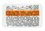 K. Haring “Crack is Wack” Glass Rolling Tray