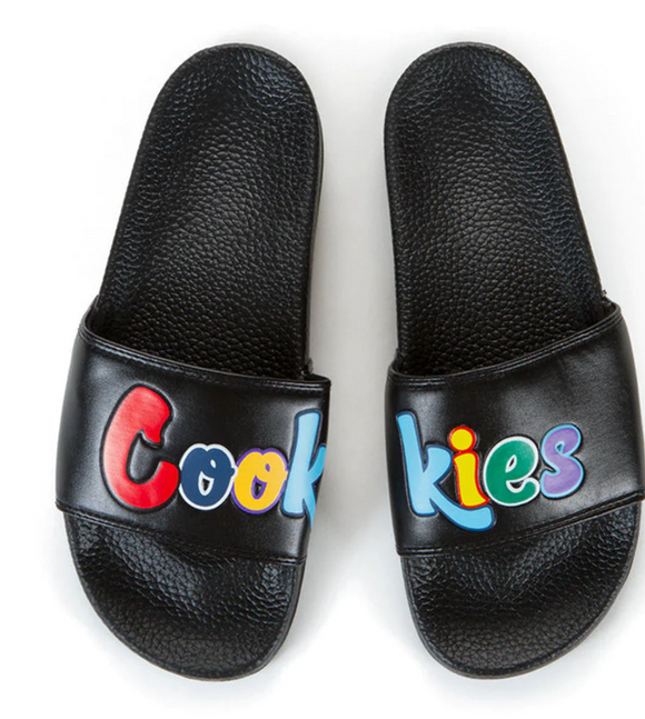 Cookies Slides Original Mint Logo Faux Leather